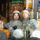 Hughes and Aziz on deployment.